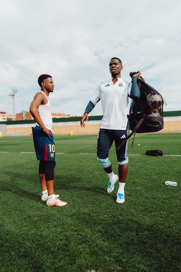 El volante se estaba recuperando de una lesión muscular (Foto: @paulpogba).