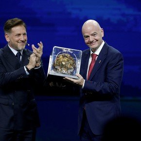 Fuerte respaldo de la Conmebol a una posible reelección de Gianni Infantino en la FIFA