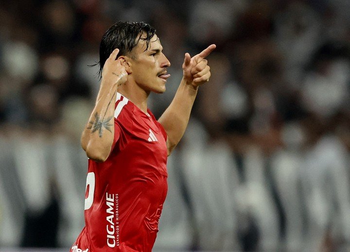 Bernabei en su festejo.