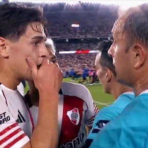 Martínez Quarta estalló contra el árbitro: "Me extraña de vos que vas al Mundial"