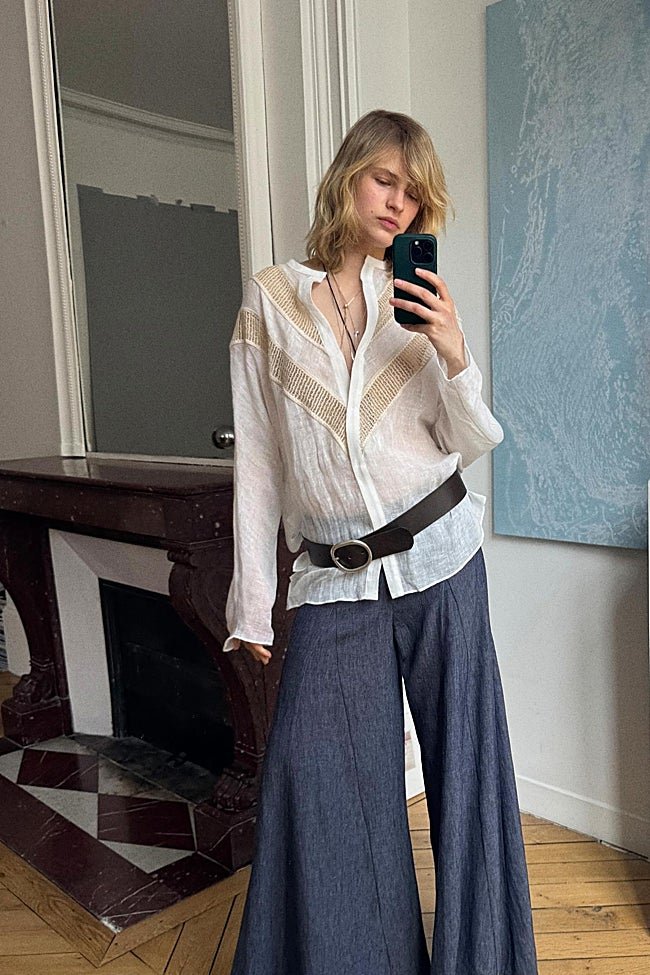 Camisa blanca de Massimo Dutti (69,99 euros)