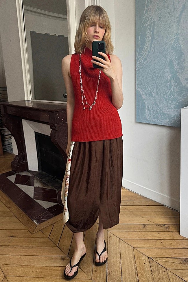 Top rojo de Massimo Dutti (59,99 euros)