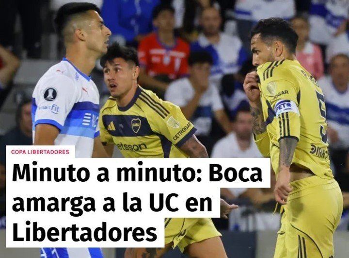 Las reacciones en los medios de Chile tras el triunfo de Boca.