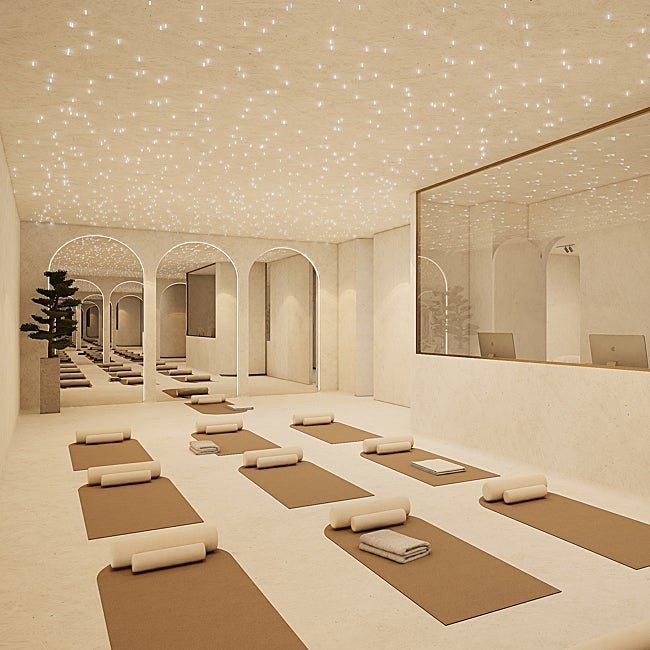 Espacio diseñado para entrenar con calma en Bo Ba Concept.