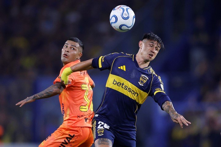 Bareiro ya jugó el Súper... con River (EFE/ Juan Ignacio Roncoroni).