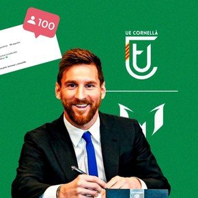 Efecto Messi: la explosión del UE Cornellá en redes sociales y el orgullo de su DT 