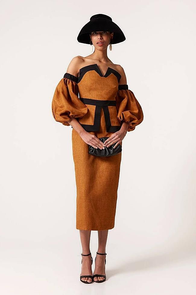 Vestido Sunae Mostaza (160€)