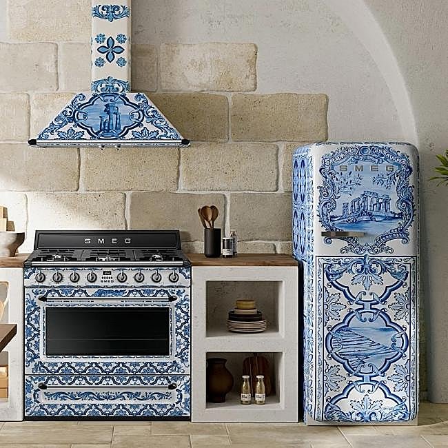 Electrodomésticos de Smeg x Dolce&Gabbana.