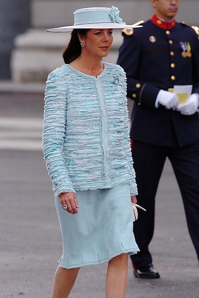 Carolina de Mónaco en la boda de Letizia y Felipe