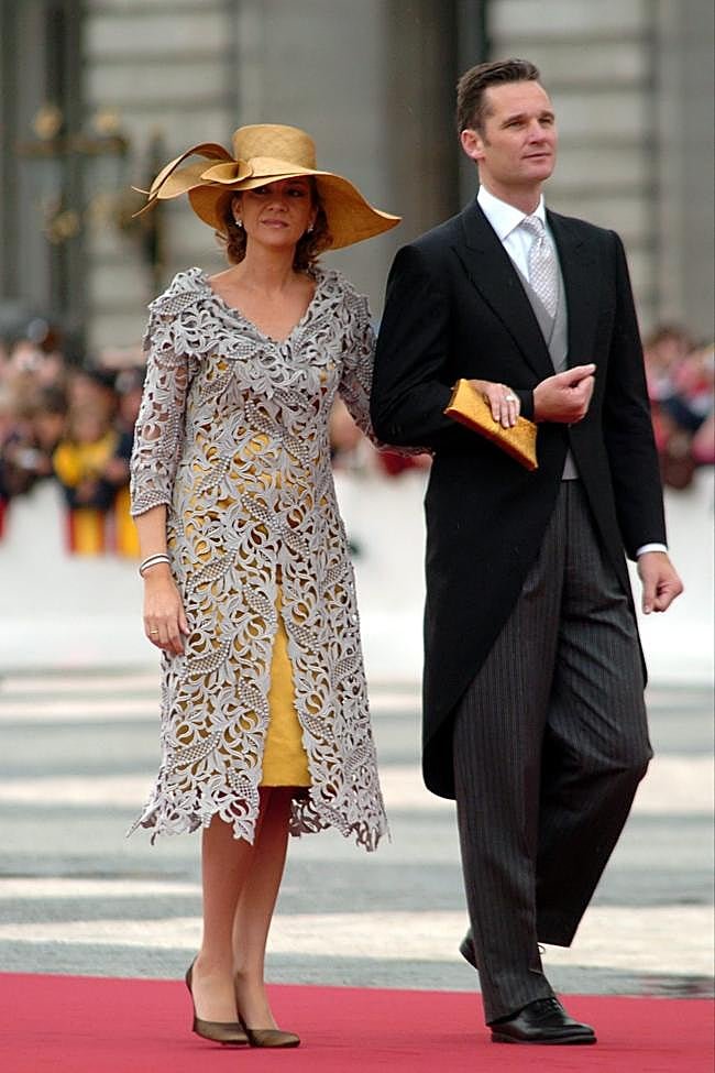 La infanta Cristina e Iñaki Urdangarin en la boda de Letizia y Feloipe