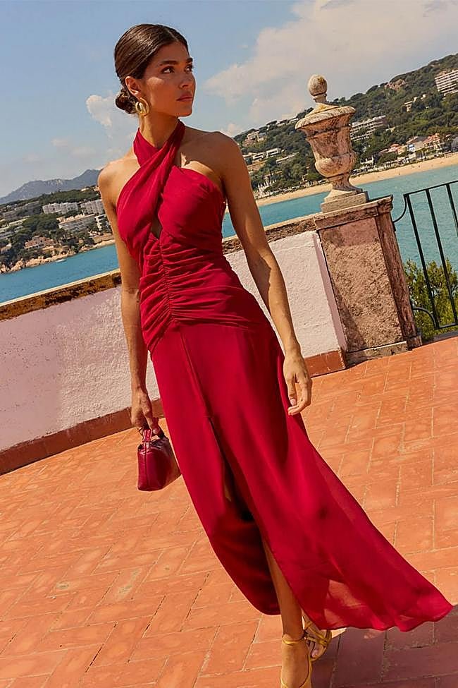 Vestido en rojo Gia de Lady Pipa.
