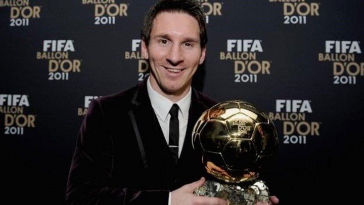 Messi ganó el Balón de Oro en 2011.