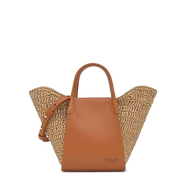 Capazo mini con panel de piel de Tous, 149 euros.