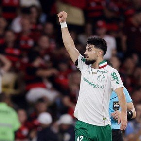 Se prepara para el Mundial: con un gol del Flaco López, Palmeiras goleó a Flamengo