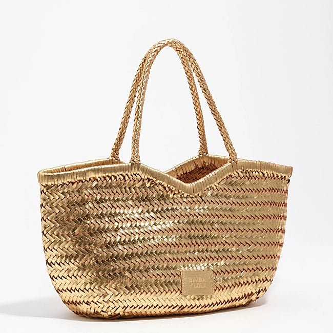 Bolso dorado de Bimba & Lola (265 euros)