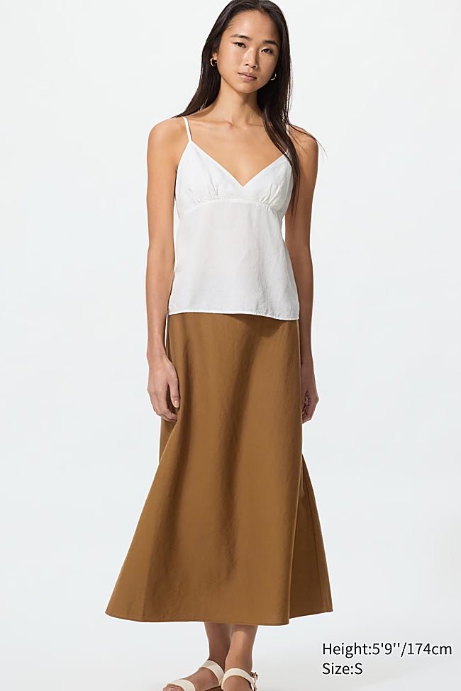 Falda de lino de Uniqlo (39,99 euros)