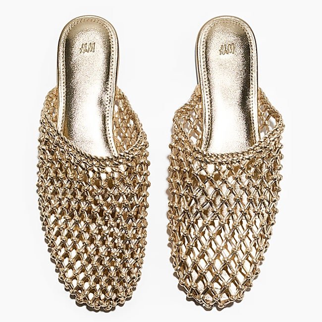 Zapatos dorados de H&M (44,99 euros)