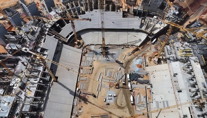 Avanza la construcción del estadio en Casablanca.