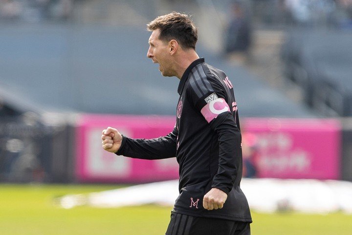 Messi celebra su gol ante NYCFC. EFE