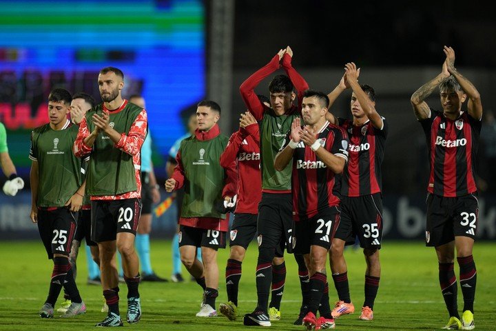 River viene de ganarle a RB Bragantino. (AP Photo/Andre Penner)