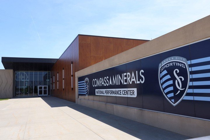 El frente del Compass Minerals.