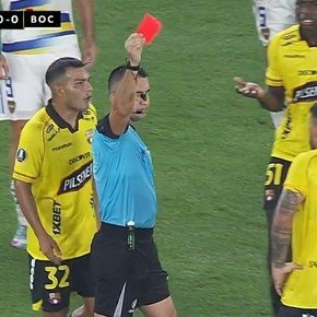 Video: la jugada por la que Milton Céliz fue expulsado en Barcelona vs Boca Juniors