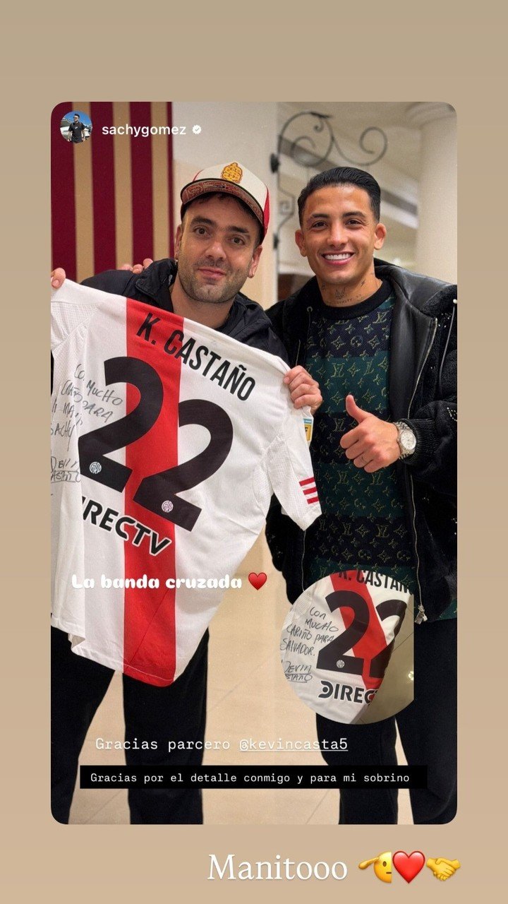 La foto que posteó Kevin Castaño en Instagram.