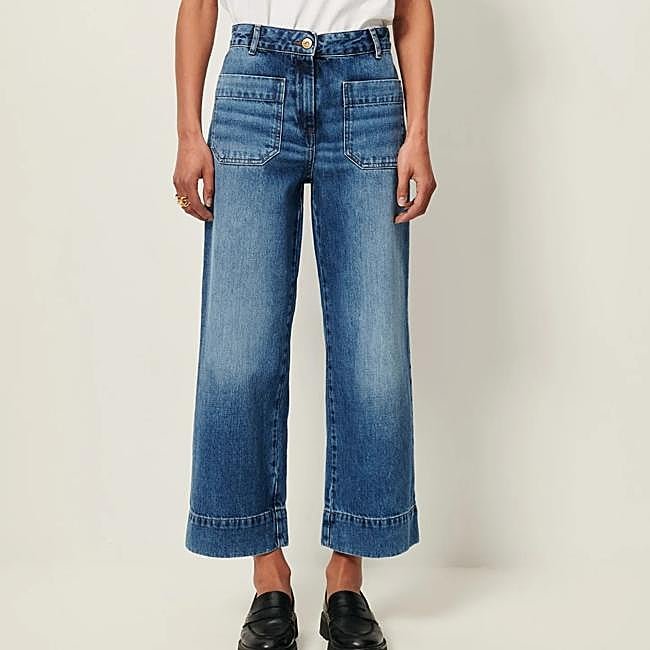 Vaqueros cropped de Sessùn, 145 euros.