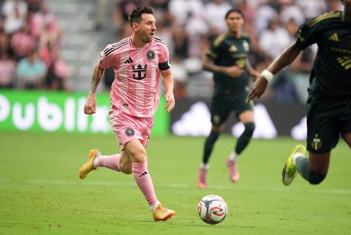 Messi contra Portland Timbers (AP). 