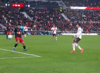 Video: el penal que reclamó River contra Bragantino