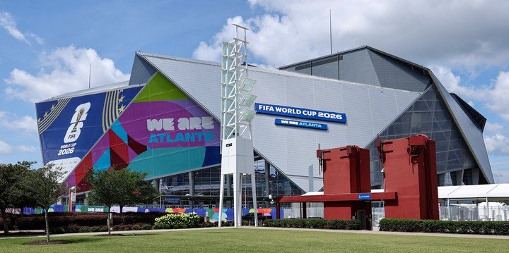 Todo listo en el Atlanta Stadium (EFE).