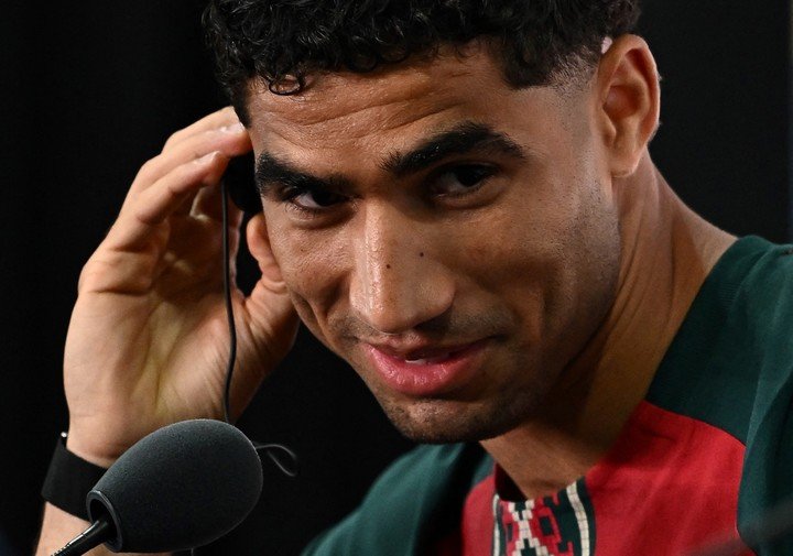Achraf Hakimi con Marruecos. (REUTER)