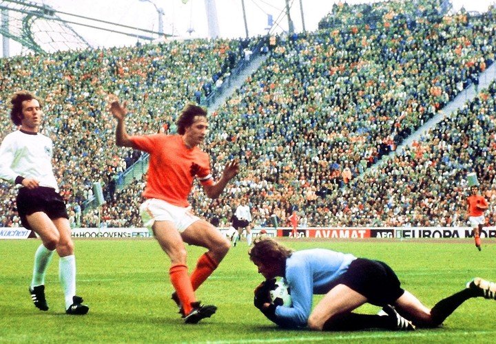 Johan Cruyff fue la gran ausencia de Argentina 78 (Photo by STAFF / AFP).