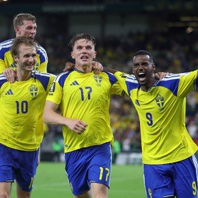 Suecia aplastó a Túnez en su debut mundialista