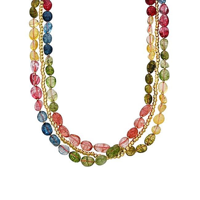 Collares de cuentas multicolores de Luxenter, 129,90 euros.