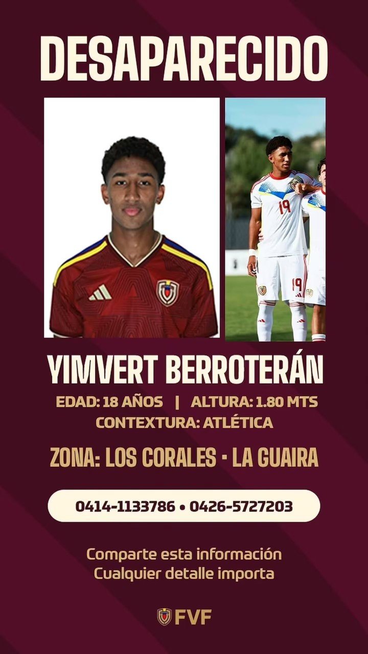 Información Yimvert Berroterán