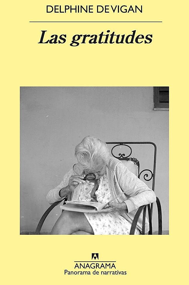 Portada de Las gratitudes, la novela de la escritora francesa Delphine DeVigan.
