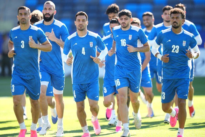 Un entrenamiento de Irán.