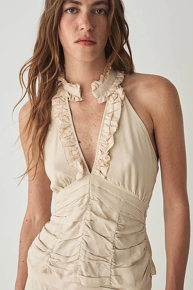 Top de lino de Laagam (59,99 euros)