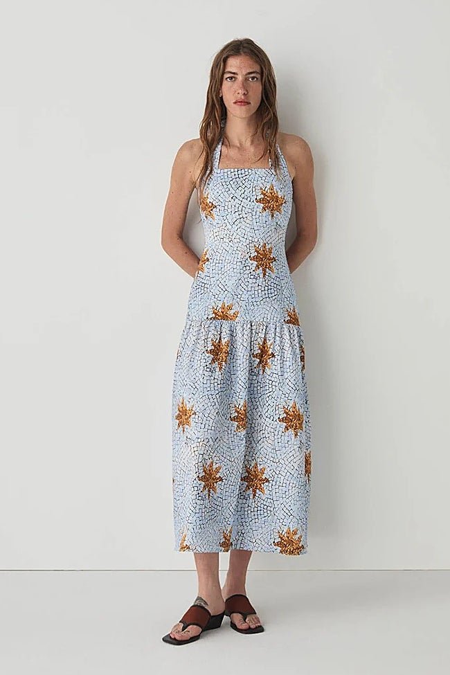 Vestido estampado de Laagam (79,99 euros)