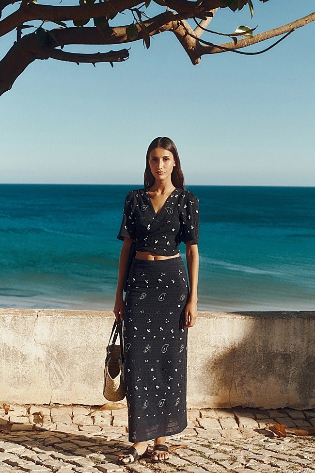 Falda midi de Scalpers (119 euros)
