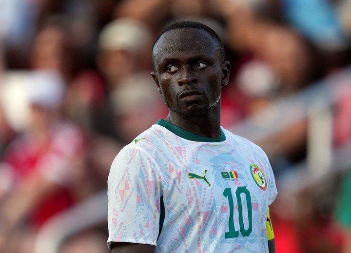 Sadio Mané, figura de Senegal, no brilló ante Arabia Saudita.