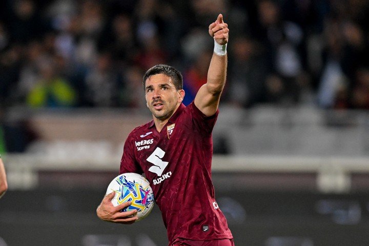 Giovanni Simeone, clave en Torino. AP.