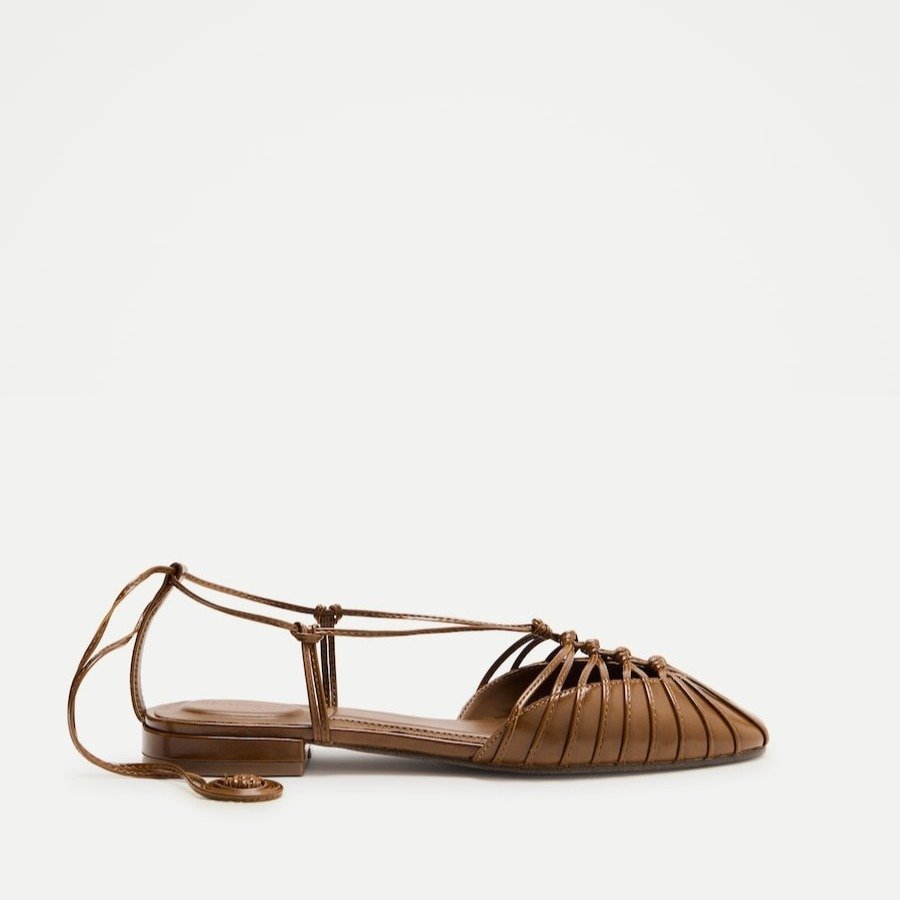 Zapatos planos de mujer con nudos 560 Oliva Tintoretto 