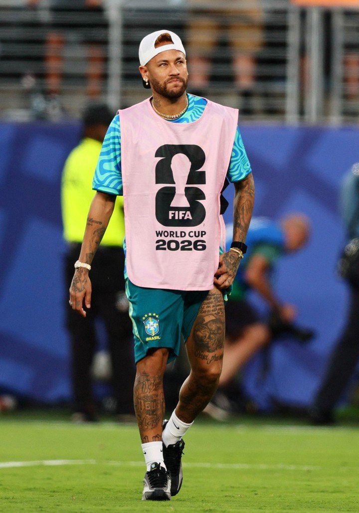 Neymar en Brasil.