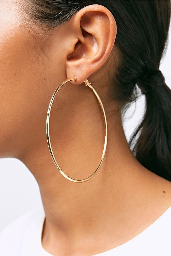 Pendientes de aros grandes de Parfois.