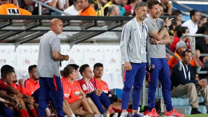 Nelson Vivas y el Cholo Simeone.