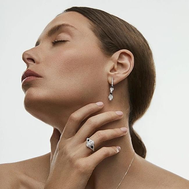 Pendientes Marlene de diamentes de Mumit.