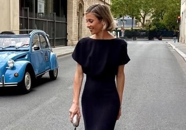 El vestido de invitada negro made in Spain que sigue triunfando 14 años después
