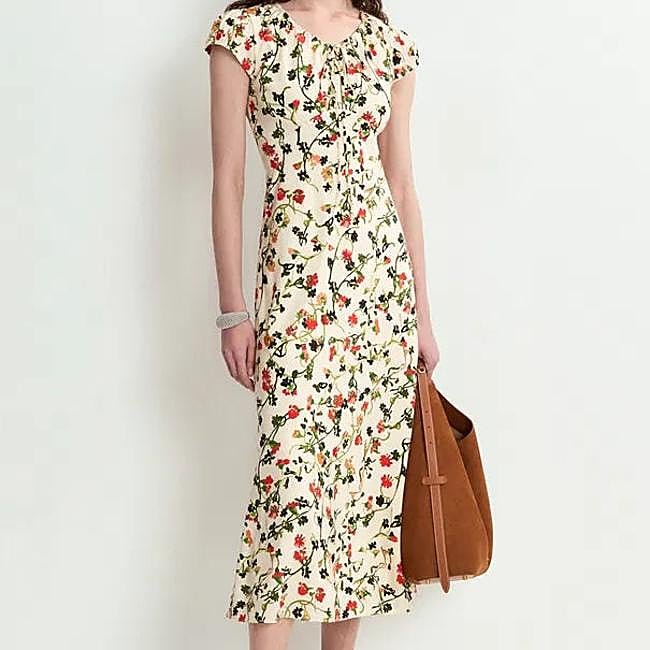 Vestido estampado de flores de Fabrique, 293,95 euros.